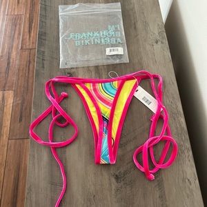 Frankies bikinis new with tags rainbow swirl bottoms